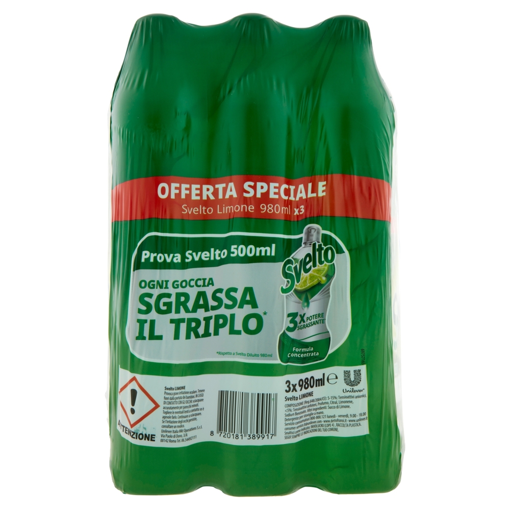 Svelto Limone 3 x 980 ml